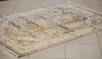 فرش ماشینی افرند 1200 شانه گل برجسته زمینه نقره ای کد 1508 - Image 4