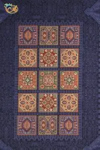 Afrand machine made gabbeh rug, navy Base Color, code 731 - Image 3