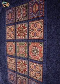 Afrand machine made gabbeh rug, navy Base Color, code 731 - Image 5