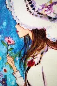 afrand machine carpet kids, the girl in white design, code137 - Image 3