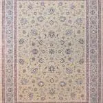 فرش ماشینی افرند دستباف نما 1250 شانه کد 24800 زمینه بژ