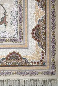 Afrand machine carpet 1200 reeds with High Bulk, cream base color, code 2232 - Image 2