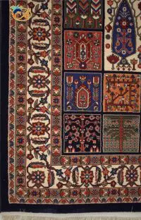 گبه ماشینی افرند زمینه سرمه ای کد 821 - Image 5