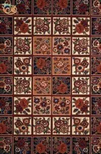 Afrand machine made gabbeh rug, lacquer Base Color, code 826 - Image 2
