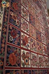 Afrand machine made gabbeh rug, lacquer Base Color, code 826 - Image 6
