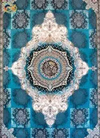 Afrand machine carpet 700 reeds, blue base color, code 7762 - Image 3