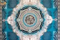 Afrand machine carpet 700 reeds, blue base color, code 7762 - Image 4