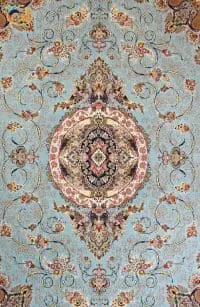 Afrand machine carpet 1200 reed with High Bulk , blue base color, code 2231 - Image 5