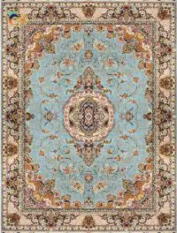 Afrand machine carpet 1200 reed with High Bulk , blue base color, code 2231