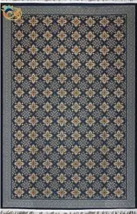 Afrand machine rug, Navy base color, code 9902