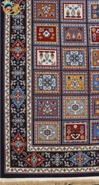 Afrand machine rug, Navy base color, code 9905 - Image 5