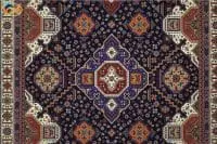 گبه ماشینی افرند زمینه سرمه ای کد 703 - Image 3