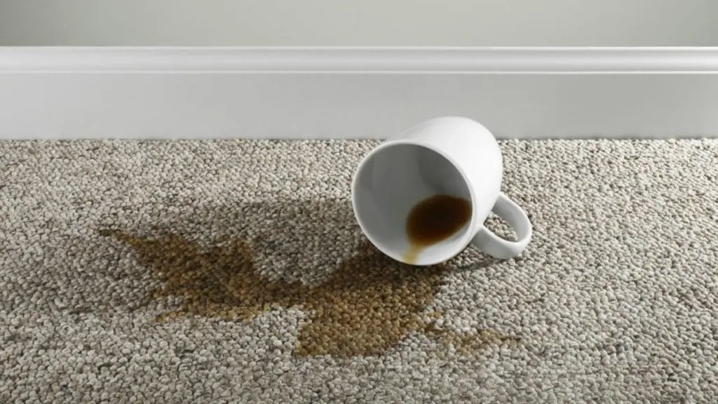 Removing tea stains from the carpet