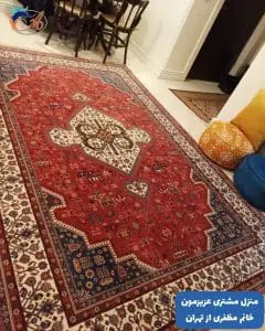 گبه ماشینی افرند زمینه گلبهی کد ۷۱۹