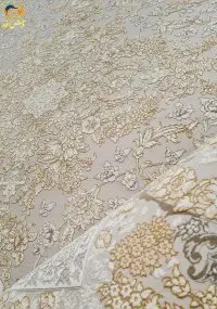 فرش 1200 شانه گل برجسته زمینه صدفی