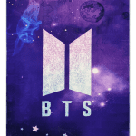 فرش ماشینی طرح گروه BTS