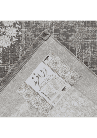 فرش گل برجسته زمینه ذغالي