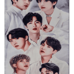 فرش ماشینی 700 شانه طرح BTS