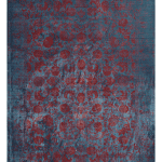 گبه ماشینی زمینه فيروزه آبي