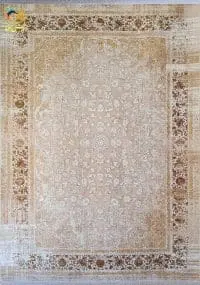 فرش گل برجسته زمینه صدفي