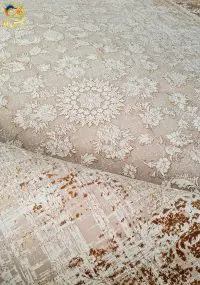 فرش گل برجسته زمینه صدفي