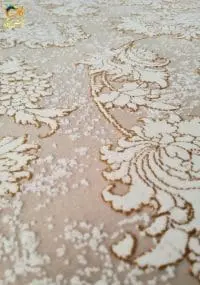 فرش گل برجسته زمینه صدفي