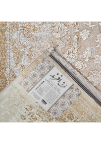 فرش گل برجسته زمینه صدفي