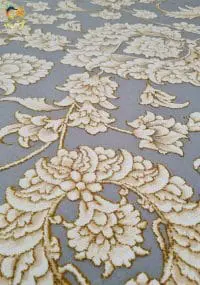 فرش 1200 شانه زمينه نقره ای