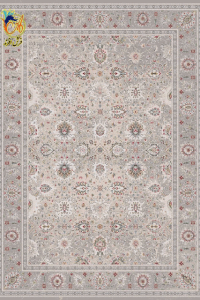 فرش ماشینی افرند 1200 شانه کد 121501 زمینه کرم