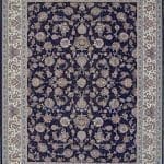 Afrand machine carpet 1250 reeds, navy base color, code 24300