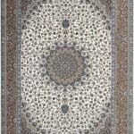 Afrand machine carpet 1250 reeds, cream base color, code 24500