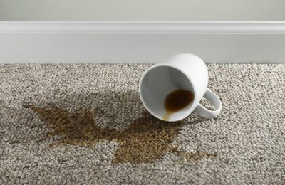 Removing tea stains from the carpet