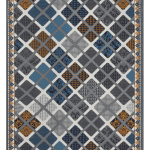 Afrand machine rug, base color elephant, code 9916