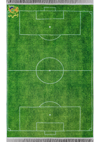 فرش ماشینی طرح زمین فوتبال