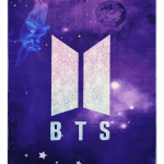 فرش ماشینی طرح گروه BTS