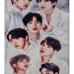 فرش ماشینی 700 شانه طرح BTS