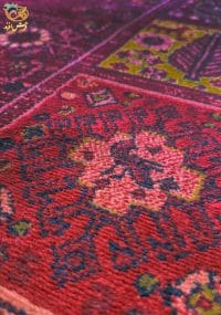 گبه ماشینی افرند کد 56845 زمینه لاکی - Image 2
